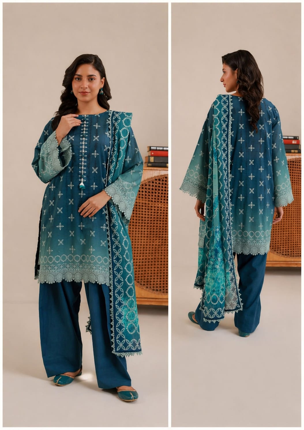 Aura Libas – Premium 3 Piece Unstitched Cotton Suit | Summer Collection | Flat 25% OFF ☀️✨